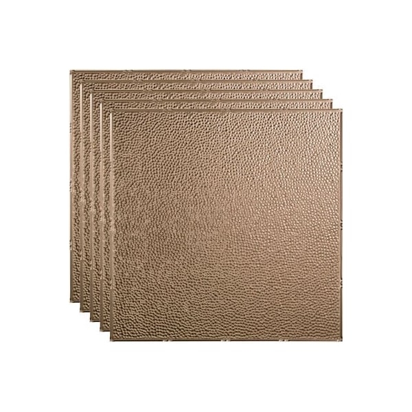 Acoustic Ceiling Products Fasade Border Fill - 23-3/4" x 23-3/4" PVC Lay In Tile in Brushed Nickel - PL5929 - main